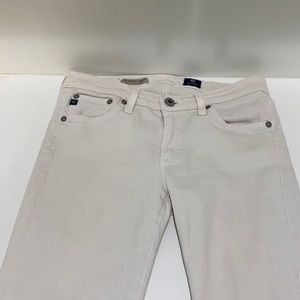 AG jeans. Off white.  Size 26 R